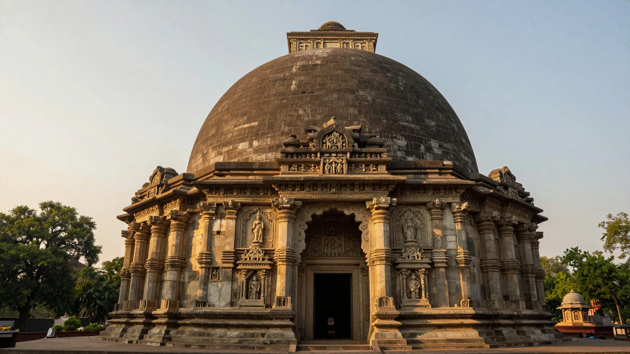 The Great Stupa at Sanchi with detailed gateways